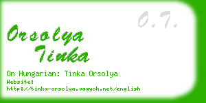 orsolya tinka business card